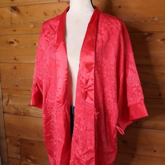 Victoria's Secret | Vintage Embossed Satin Robe One Size - Picture 3 of 7